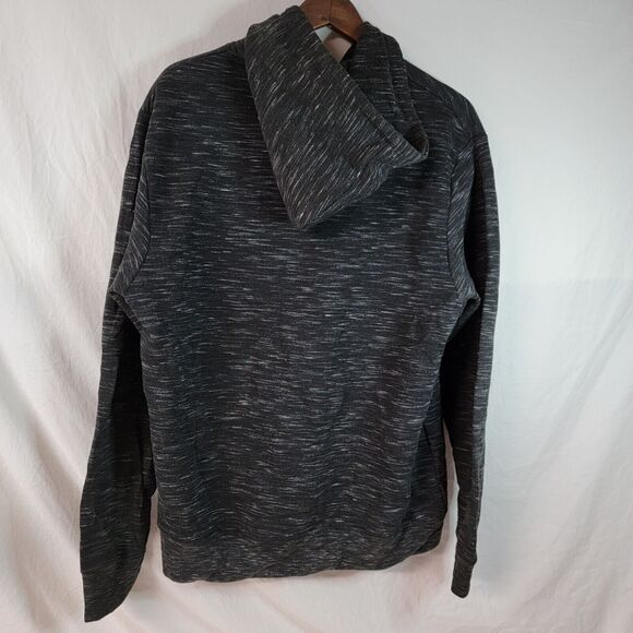 Phat Farm Mens Hoodie Large Full-Zip Black Grey Heavyweight Pockets Pre Owned - Picture 6 of 14